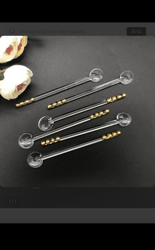 Altın Cam Çay Kaşığı - Görsel 4