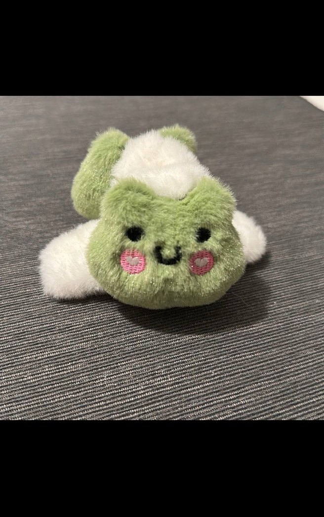 Kurbağalı Saç Tokası Peluş - Görsel 2