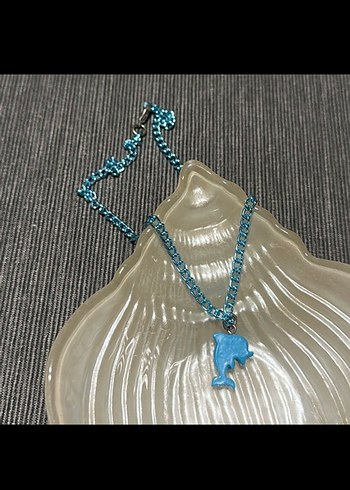 Mavi Simli Yunus Kolye - Görsel 2