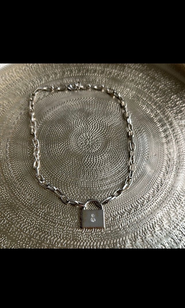 Taşlı Kilit Kolye - Görsel 2