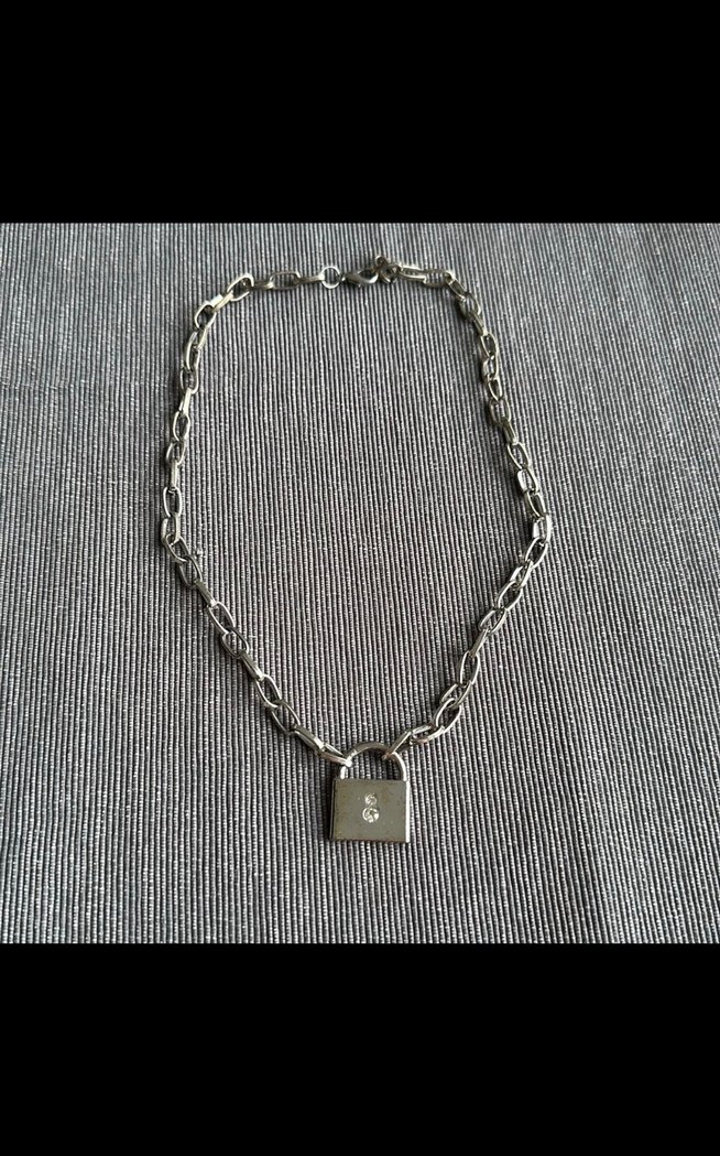 Taşlı Kilit Kolye - Görsel 3