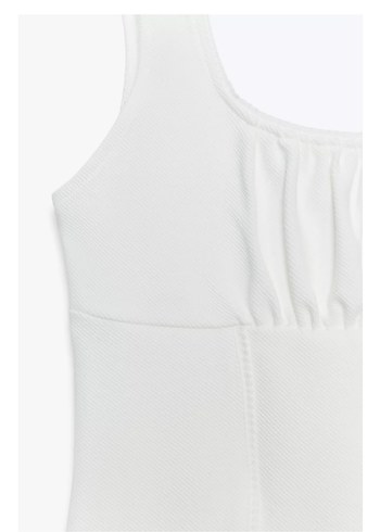 Drapeli Beyaz Bluz - Görsel 6