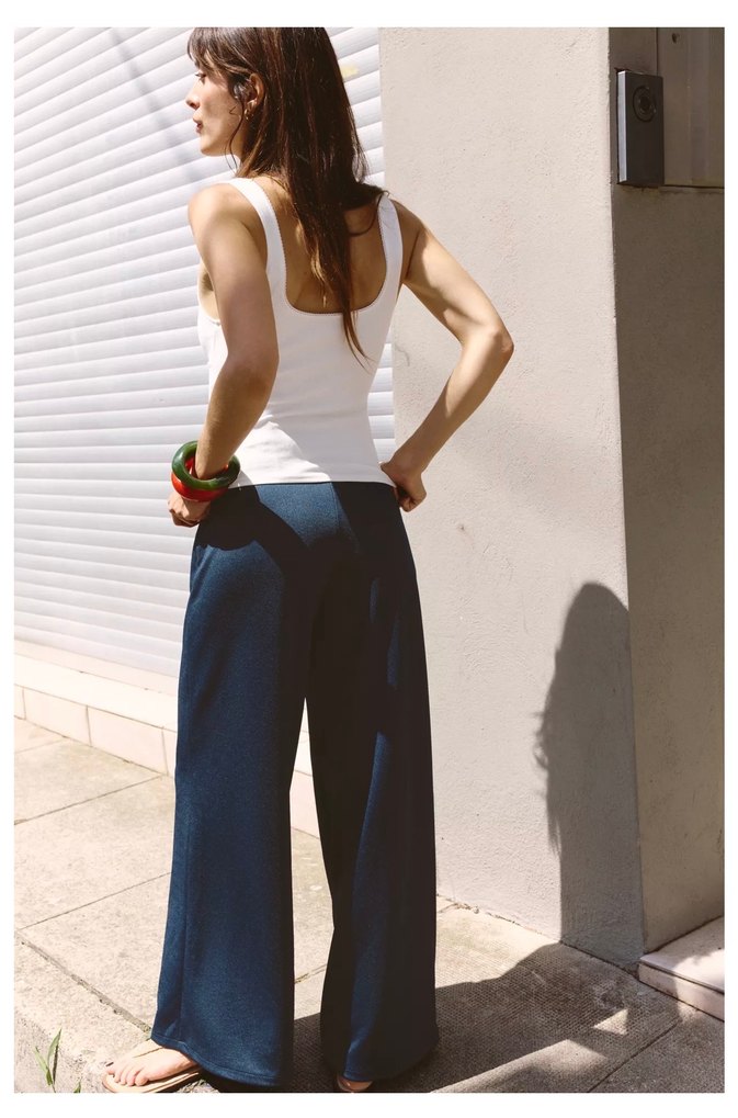 Drapeli Beyaz Bluz - Görsel 2