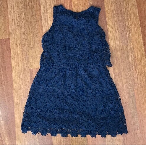 Zara Lacivert Elbise