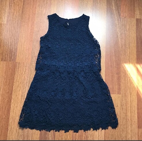 Zara Zara Lacivert Elbise