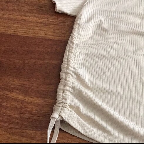 38 Beden Büzgü Crop Tshirt