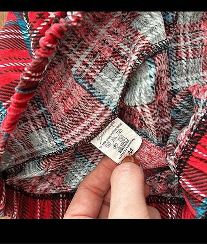m Beden Ekoseli Pijama