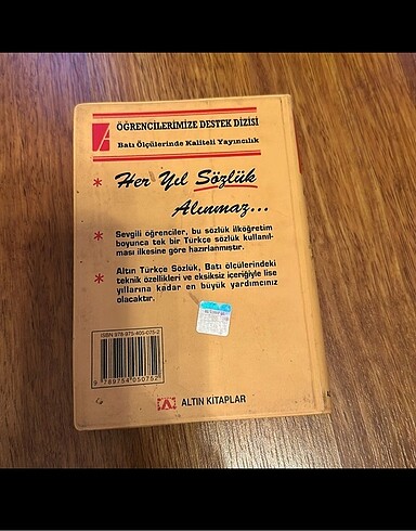  İlköğretim Türkçe Altın Sözlük