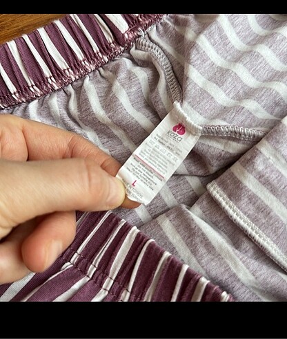 l Beden mor Renk Pijama Takımı