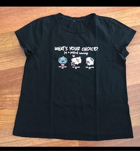 Pug Desenli Tshirt
