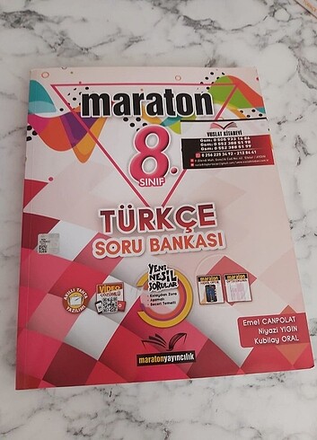 Maraton Türkçe soru bankası kitabı 