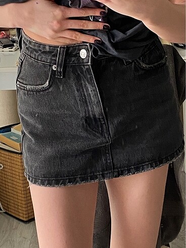 mini jean şort etek
