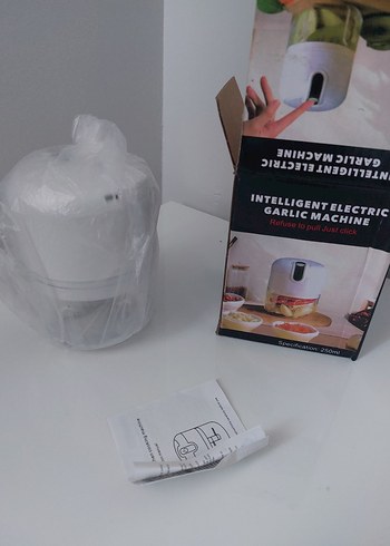  Beden Akıllı Elektrikli Sarımsak Doğrayıcı Beyaz