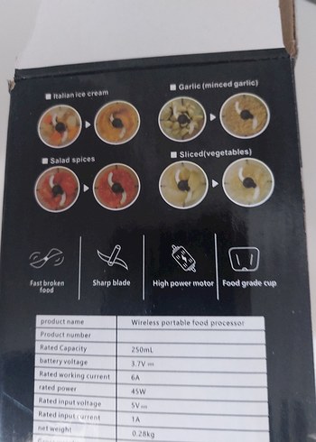  Beden Renk Akıllı Elektrikli Sarımsak Doğrayıcı Beyaz