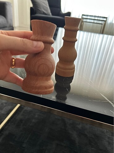 Zara Home Ahşap mumluk