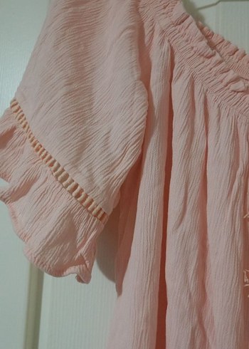 Trendyol & Milla Pembe Nakışlı Bohem Kadın Bluz