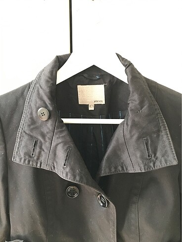Zara Ipekyol kısa siyah trenchcoat