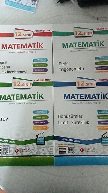 Sonuç yayınları 12.sınıf matematik kazanım merkezli soru kitapçı