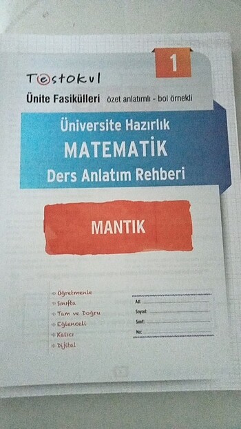  Ayt Matematik Ders Anlatım Rehberi 14 fasikül + çözüm fasikülü