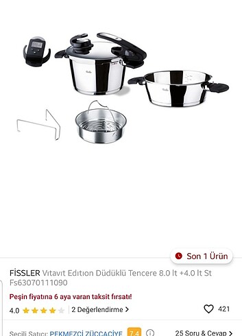 Fissler düdüklü tencere