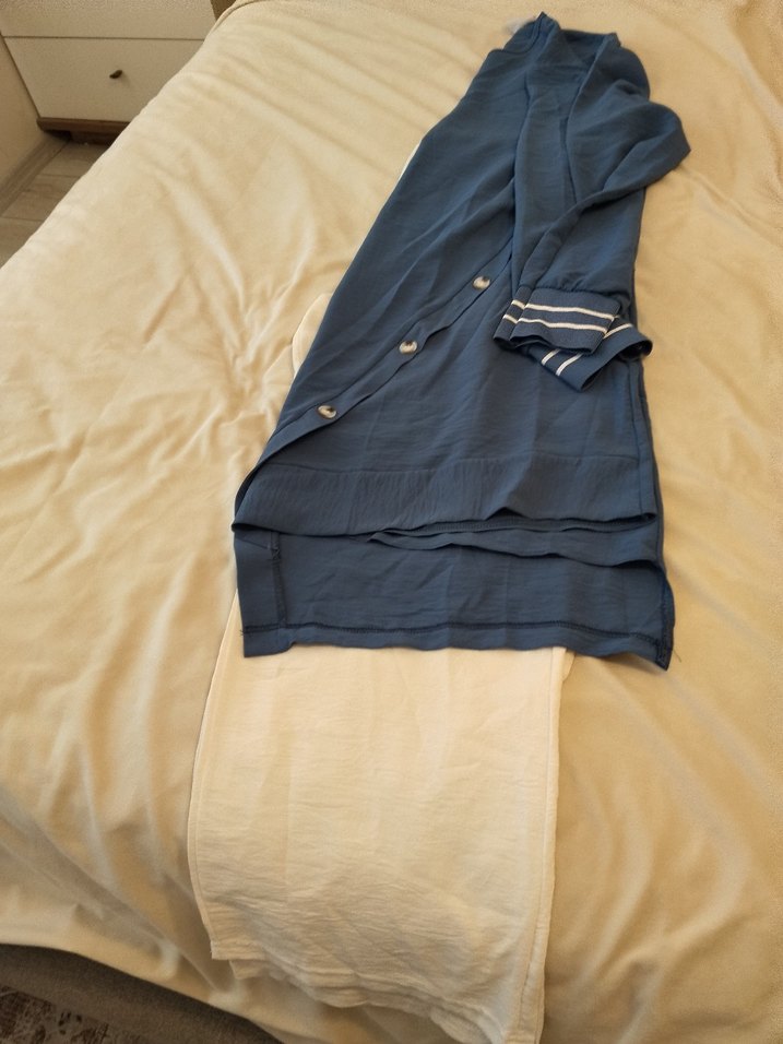 Kırmızı Uzun Kollu Hamile Sweatshirt - Görsel 2