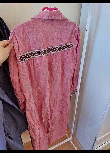 m Beden Gestuel Pembe İşlemeli tunik