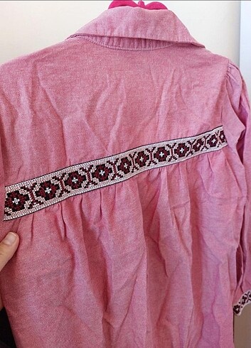 m Beden pembe Renk Gestuel Pembe İşlemeli tunik