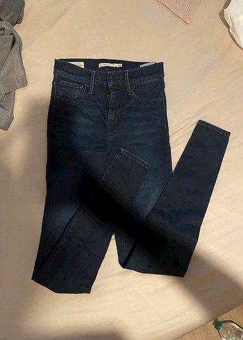 34 Beden Kadın Lacivert Dar Kesim Midi Kot Pantolon