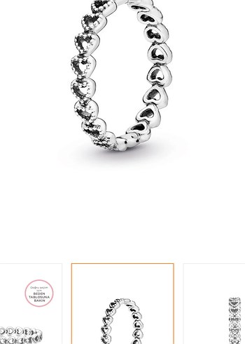 Gümüş Pandora Kadın Yüzük - Minimalist Boncuklu Tasarım - Görsel 2