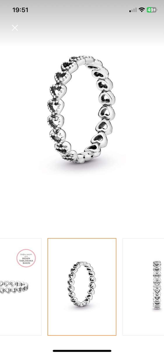 Gümüş Pandora Kadın Yüzük - Minimalist Boncuklu Tasarım - Görsel 2