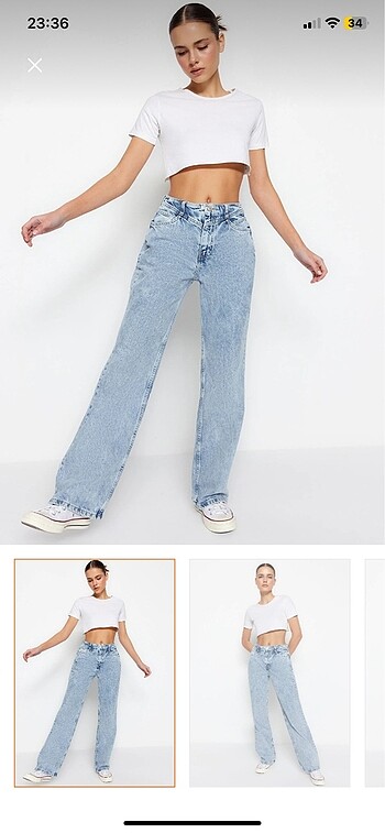 bel detayli jean - Görsel 2