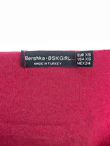 xs Beden bordo Renk Bershka T-shirt %70 İndirimli.