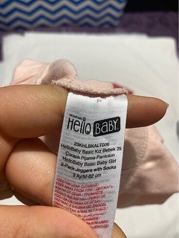 HelloBaby Çoraplı alt zıbın kız bebek sorumsuz