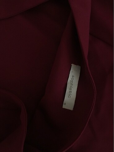 s Beden bordo Renk Bordo elbise