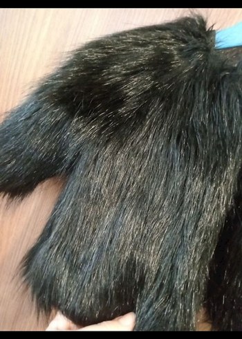 Gri Kısa Suni Kürk Kız çocuk 2 yaş Ceket - Görsel 2