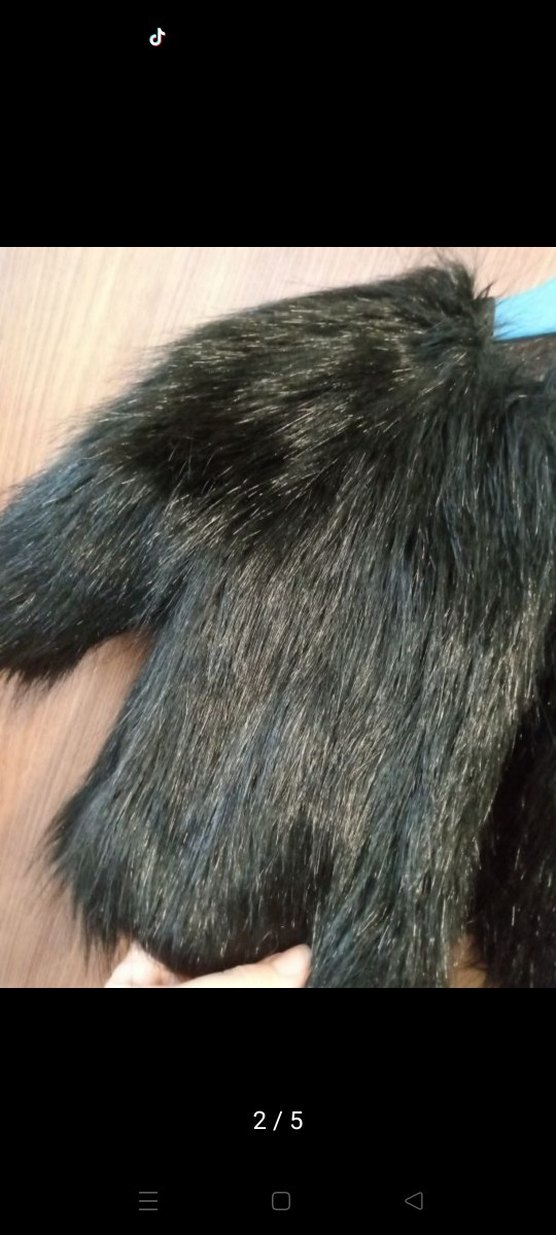 Gri Kısa Suni Kürk Kız çocuk 2 yaş Ceket - Görsel 2