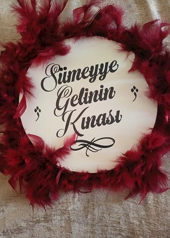 Bordo Kürklü Bohem Düğün Aksesuarı - Görsel 2