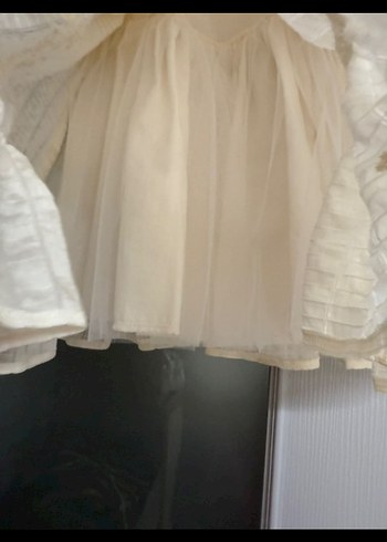 Dantel Detaylı Beyaz Kız Çocuk Elbise - Görsel 4