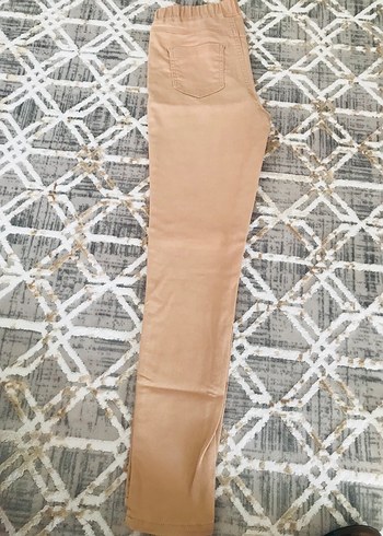 Bej Lastikli kız çocuk taytı - Görsel 4