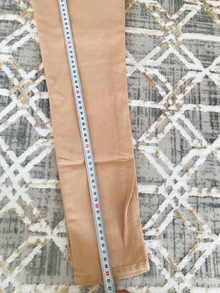 Bej Lastikli kız çocuk taytı - Görsel 5