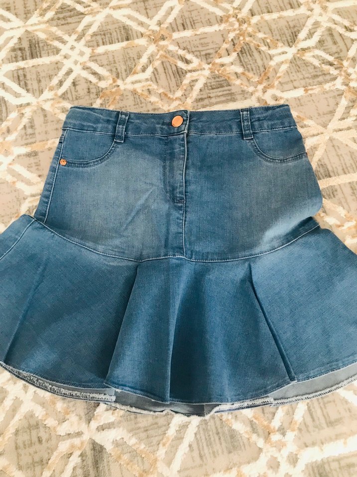 Etek Lcw Jean Etek kız çocuk - Görsel 3