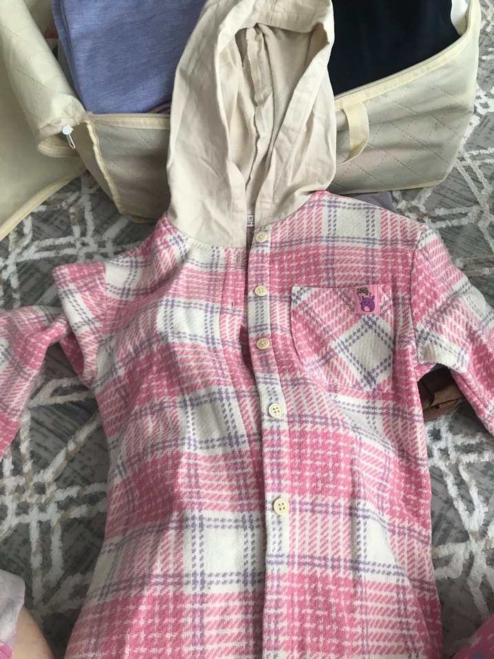 LCW Kız Çocuk Düğmeli Pembe Yün Gömlek - Görsel 3