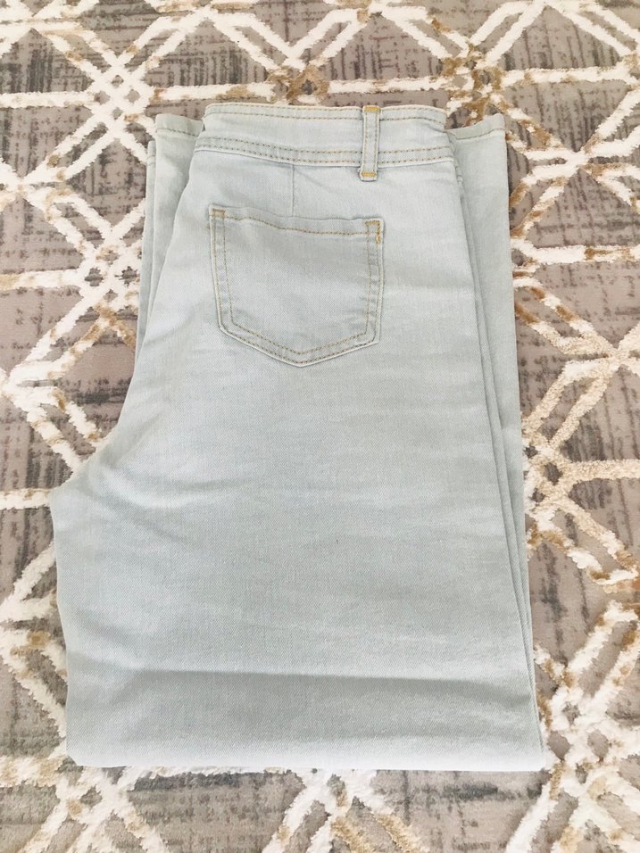 Mavi  Rahat Kesim Kız cocuk Kot Pantolon - Görsel 2