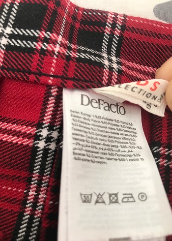 Kırmızı Ekose Pilili Mini Etek - Görsel 2