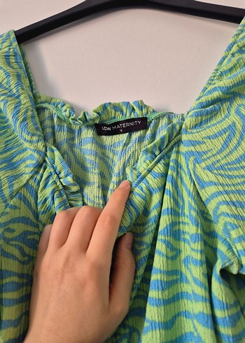 Yeşil Midi Elbise - Görsel 3