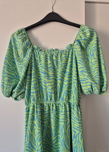 Yeşil Midi Elbise - Görsel 2