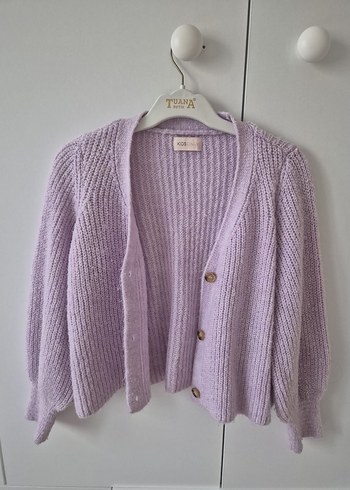 Mor Örgü Kadın Hırka - Görsel 2