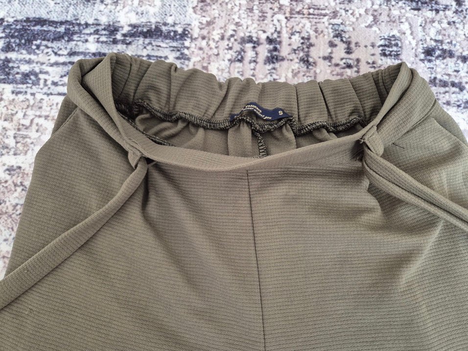 Kemerli Haki Yeşili Kadın Kumaş Pantolon - Görsel 3