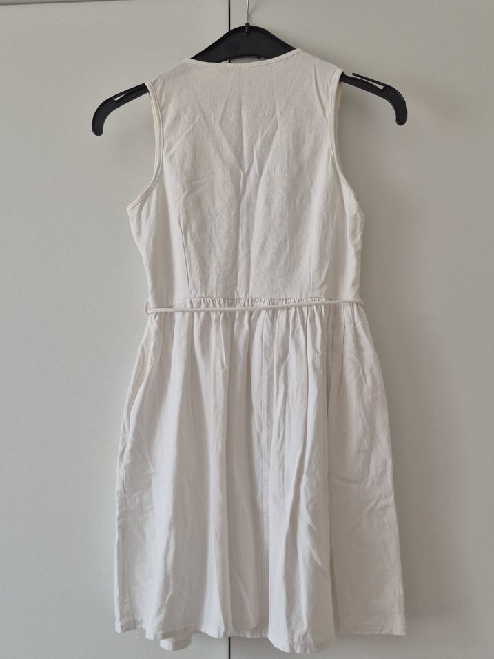 Dantel Detaylı Beyaz Elbise - Görsel 3