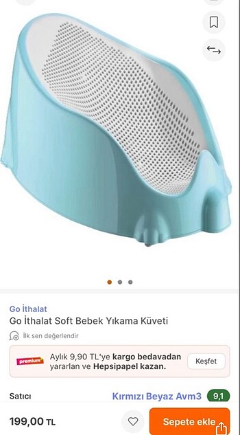 Bebek yıkama aparatı